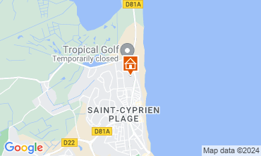 Carte Saint Cyprien Plage Studio 55227