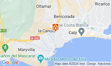 Carte Calpe Bungalow 127243