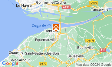 Carte Honfleur Gite 123113