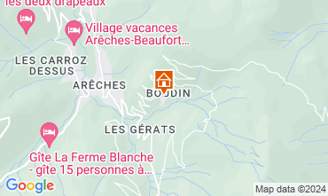 Carte Areches Beaufort Chalet 358