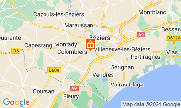 Carte Beziers Gite 123030