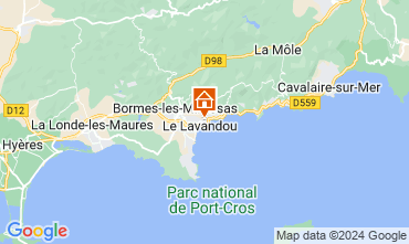 Carte Le Lavandou Villa 125155