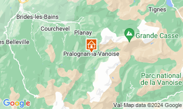 Carte Pralognan la Vanoise Appartement 61166