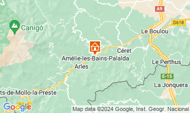 Carte Amlie-Les-Bains Studio 127340