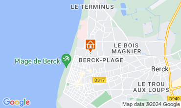 Carte Berck-Plage Gite 125243