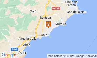 Carte Calpe Villa 128860