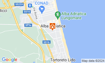 Carte Alba Adriatica Appartement 64221