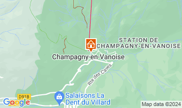 Carte Champagny en Vanoise Appartement 117401