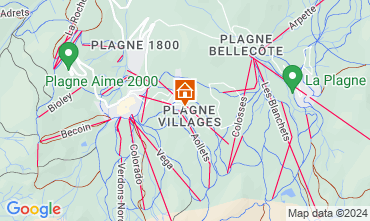 Carte La Plagne Studio 74037