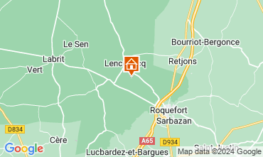 Carte Roquefort Gite 126176