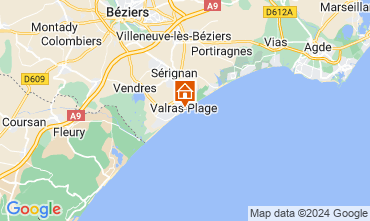 Carte Valras-Plage Studio 78031