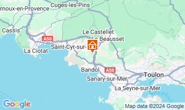 Carte La Cadire d'Azur Villa 94916