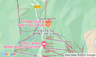 Carte Les 2 Alpes Chalet 128566