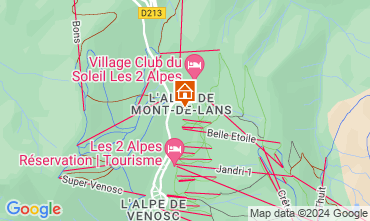 Carte Les 2 Alpes Chalet 91812