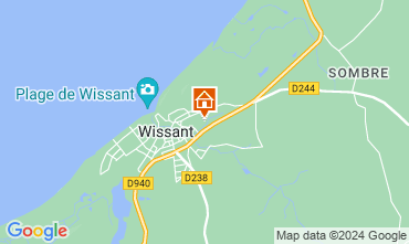 Carte Wissant Villa 113746