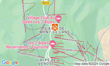 Carte Les 2 Alpes Appartement 121374