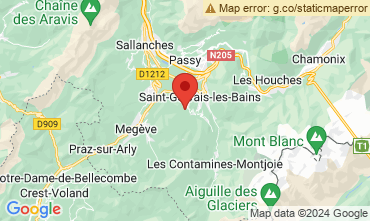 Carte Saint Gervais Mont-Blanc Chalet 116854