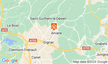 Carte Aniane Villa 115280