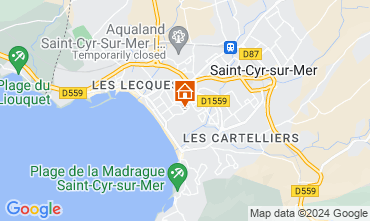 Carte Saint Cyr sur Mer Villa 126132