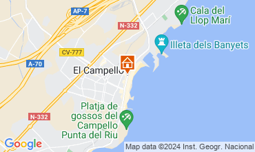 Carte El Campello Appartement 113561