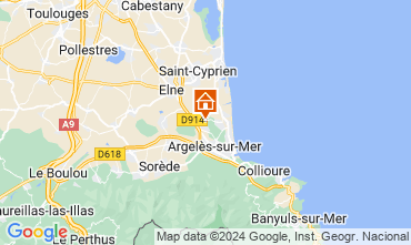 Carte Argeles sur Mer Mobil-home 51098